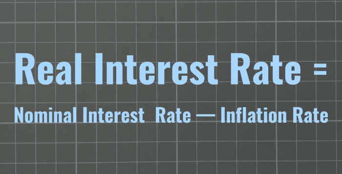 Image of equation for real interest.