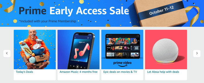 Amazon Prime Early Access Sale Landing Pahe