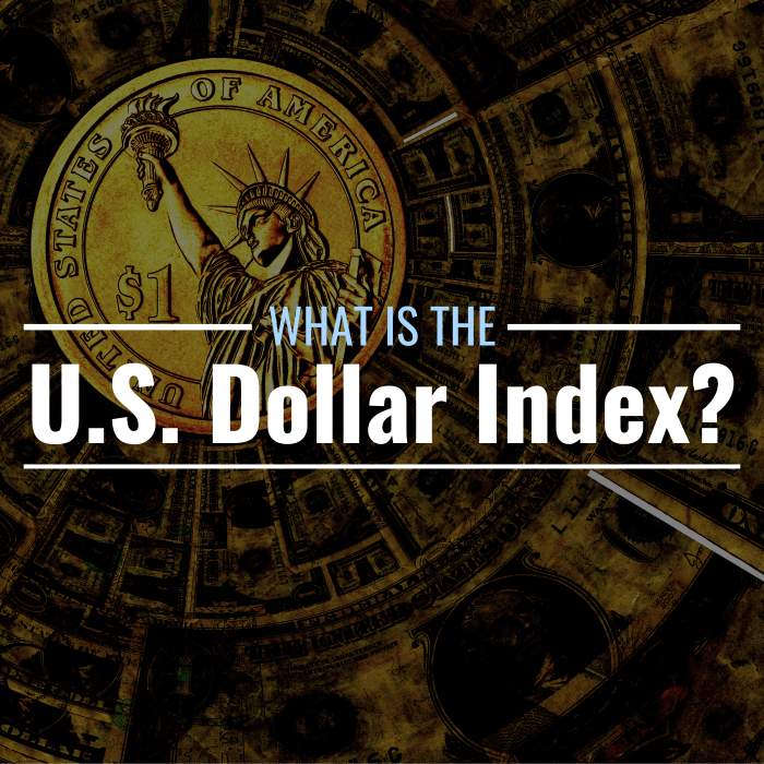Photo of a US dollar coin with text overlay that reads "What is the US Dollar Index?"