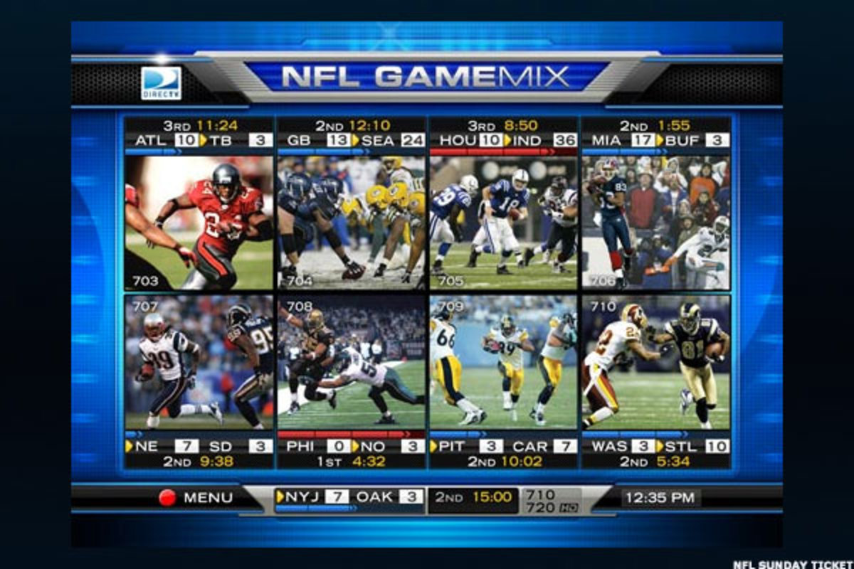 dtv nfl sunday ticket channels