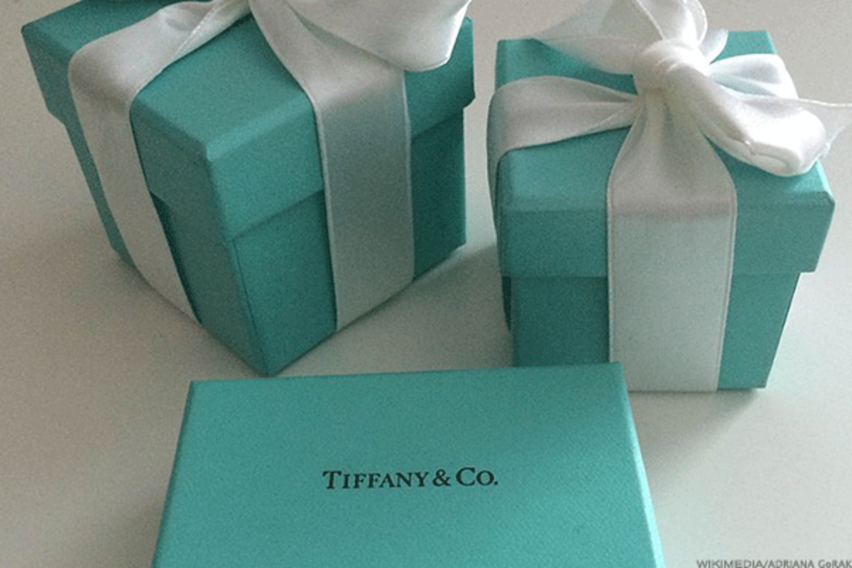 Коробка "Тиффани". Коробочка Tiffany. Бирюзовая коробочка от Тиффани. Бирюзовый подарок.