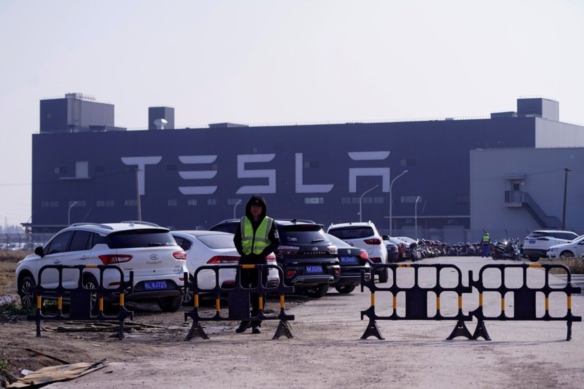 Tesla's Gigafactory in Shanghai on December 2, 2019. Photo: Reuters