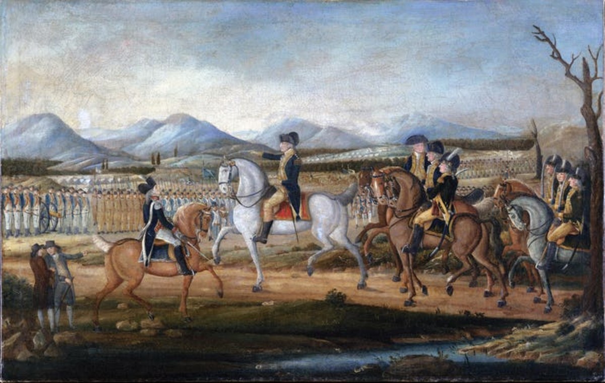 George Washington and his troops in Maryland, before their march to suppress the Whiskey Rebellion in western Pennsylvania. Wikimedia, from the collection of the Metropolitan Museum of Art