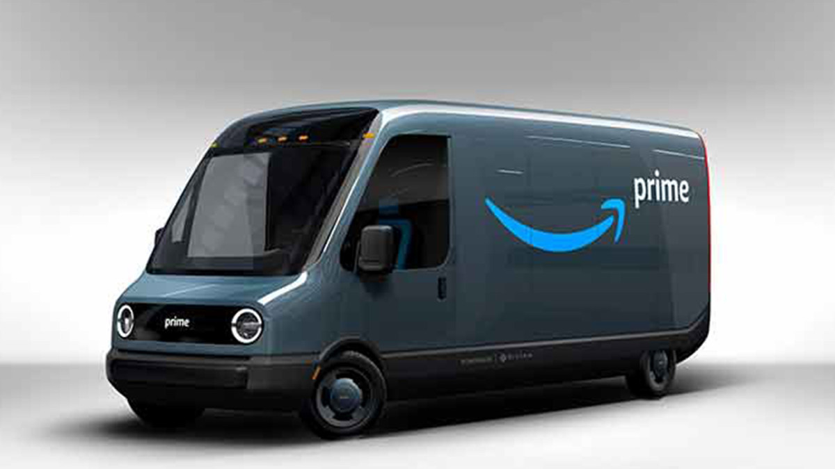 Amazon Unveils First Electric Delivery Van Built With Rivian TheStreet