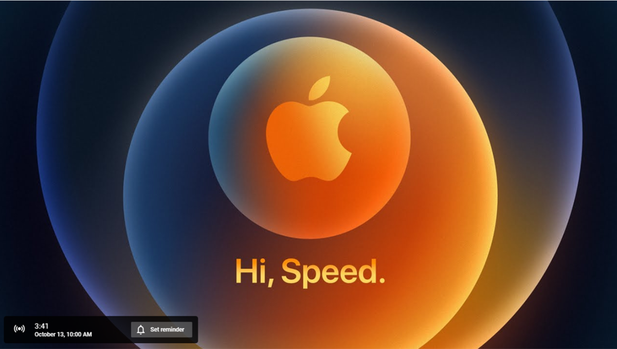 Apple "Hi, Speed" event promo material