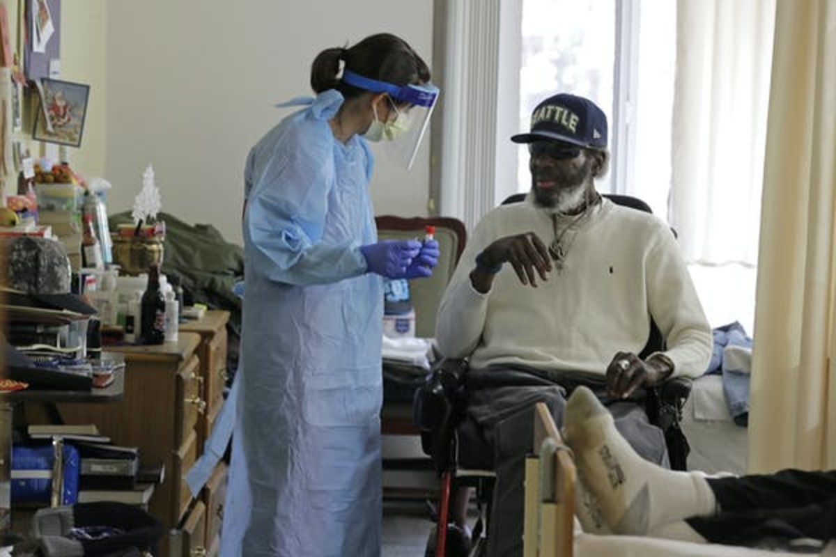 Nursing homes were some of the first places to receive rapid tests. AP Photo/Ted S. Warren