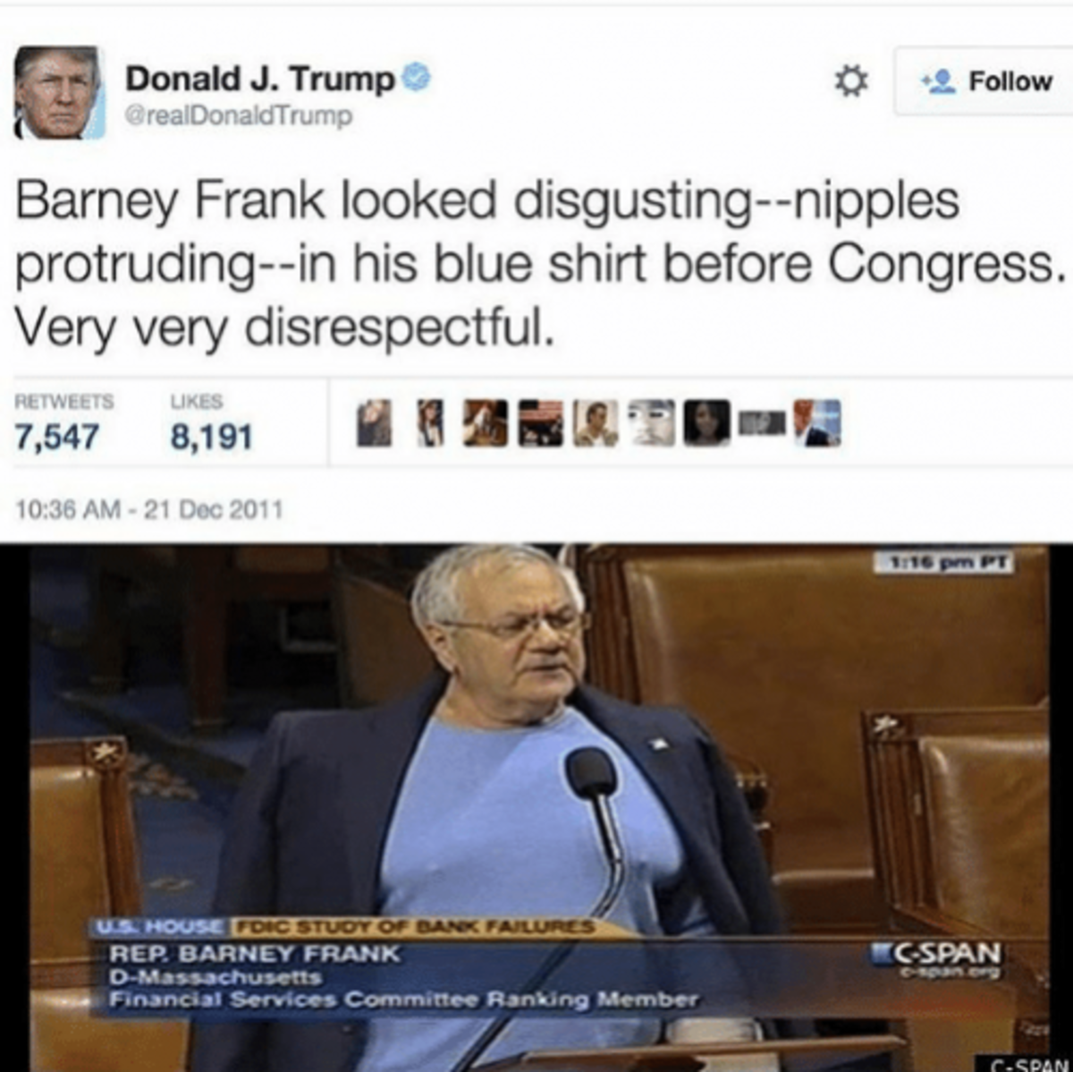 barney frank trump tweet barney frank trump tweet