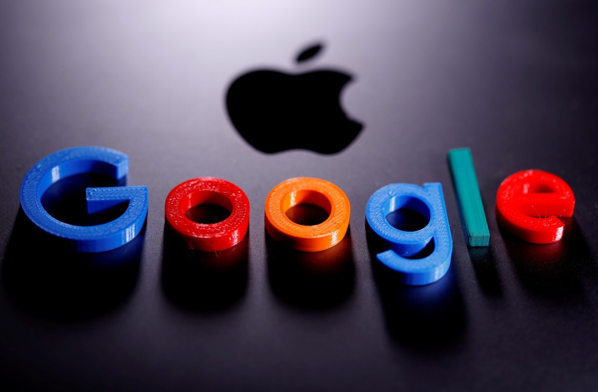 Figure 1: Apple and Google logo.