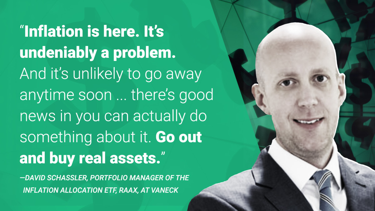 Quote by David Schassler, Portfolio Manager of the Inflation Allocation ETF, RAAX, at VanEck, on key inflation takeaways  