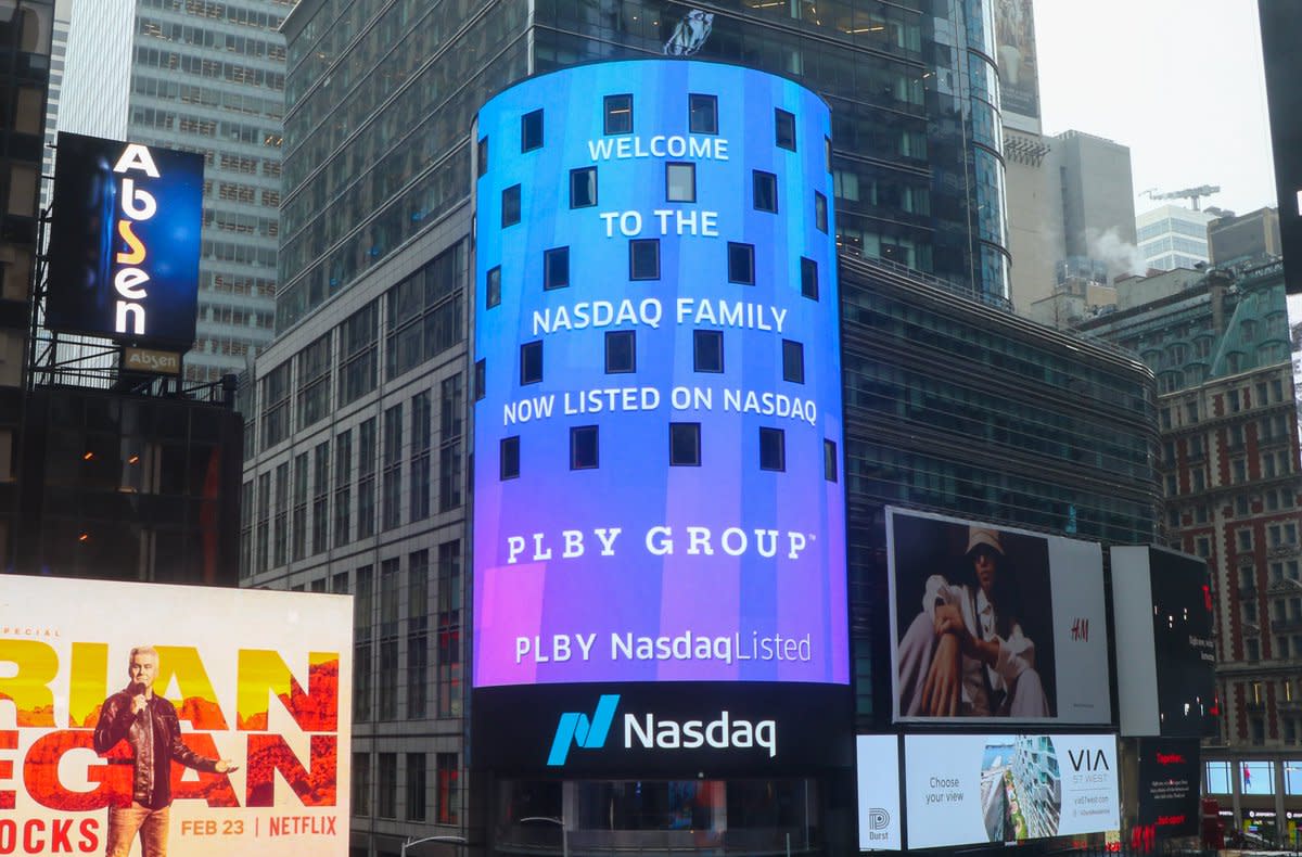 Figure 1: PLBY Group stock when listed on Nasdaq.