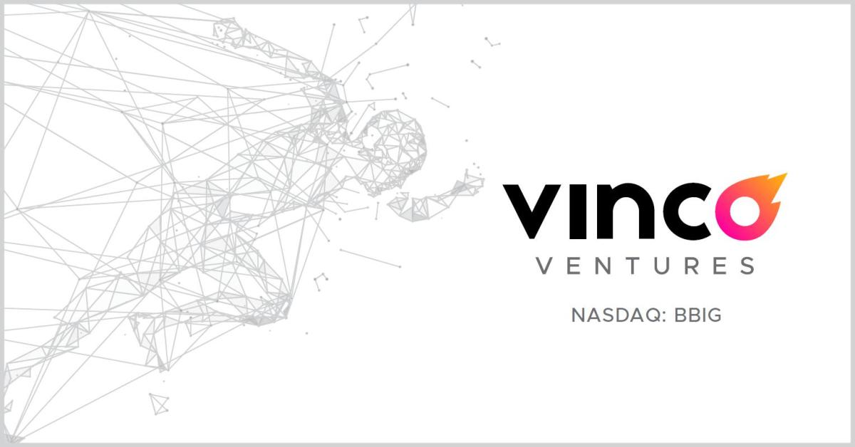 Figure 1: Vinco Ventures logo.