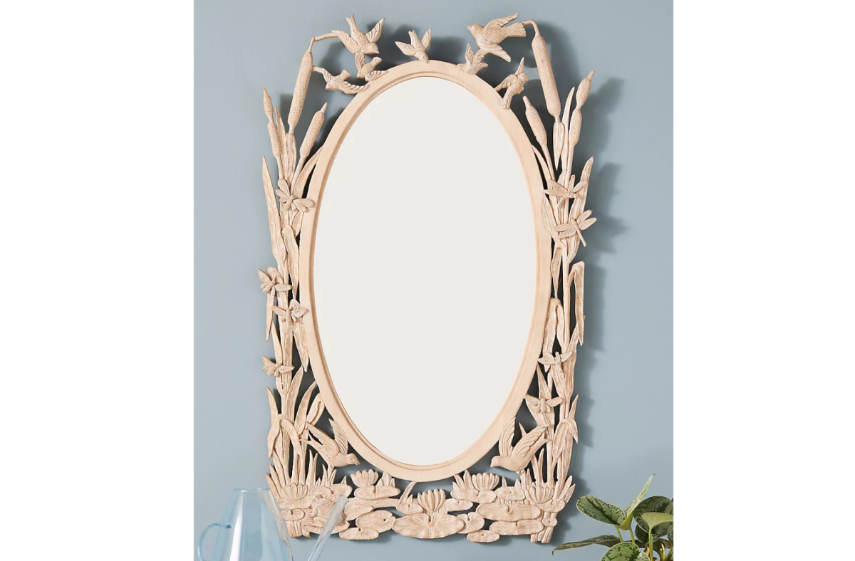 Handcarved Menagerie Mirror