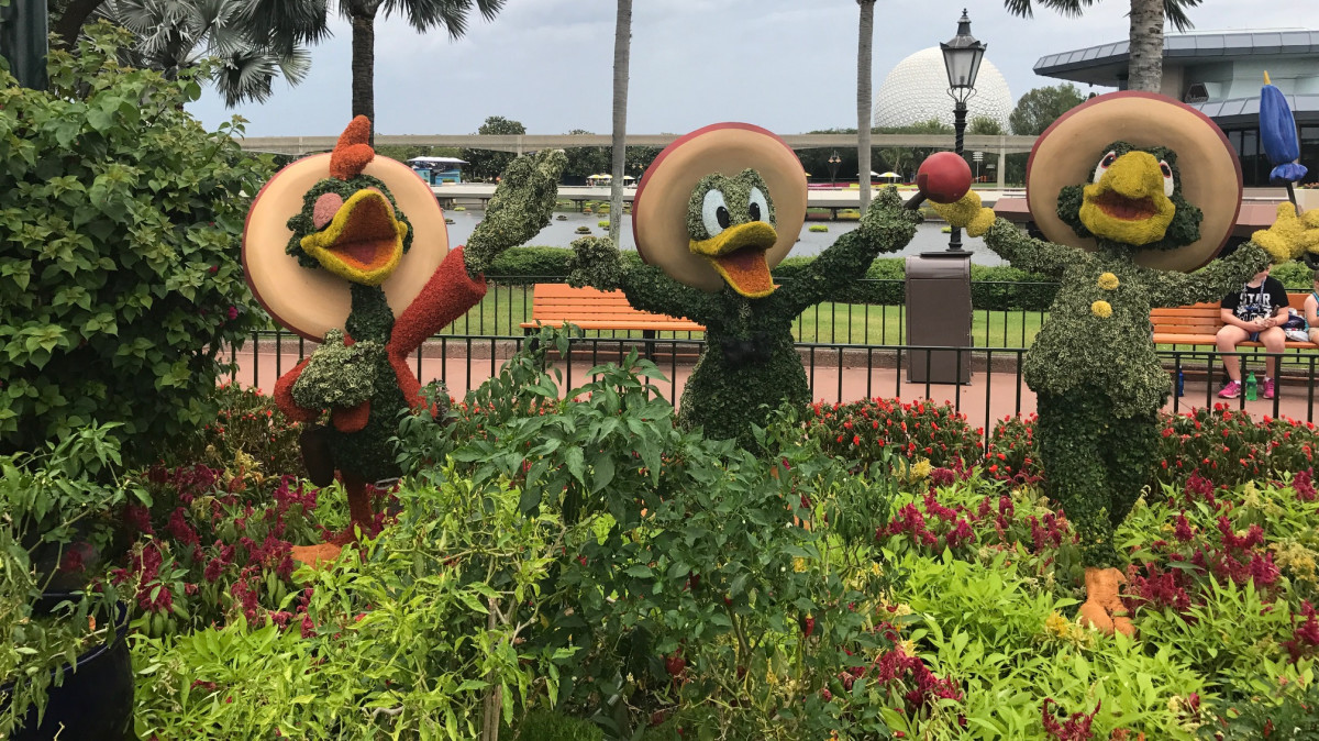 The Epcot Flower & Garden Festival features topiaries of famous Disney characters.