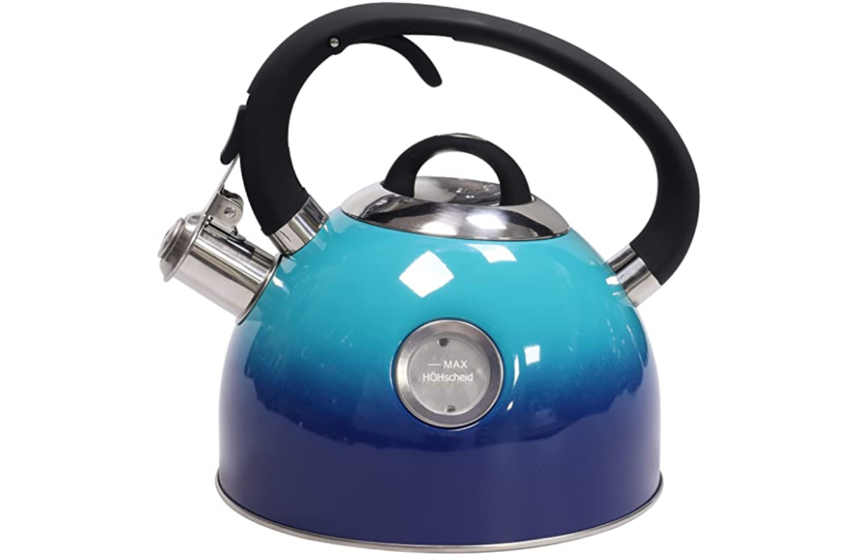 2.6 Liter Stovetop Whistling Teakettle with Visible Window