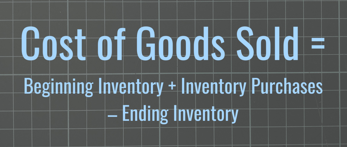 Cost of Good Sold = Beginning Inventory + Inventory Purchases – Ending Inventory
