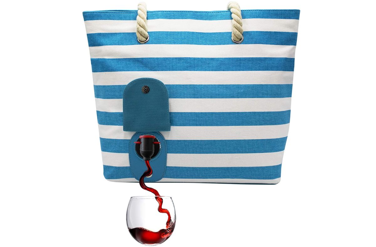 PortoVino Beach Wine Tote Bag