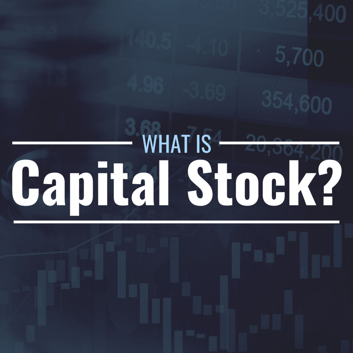 Photo of computer screen with text overlay that reads "What Is Capital Stock?"