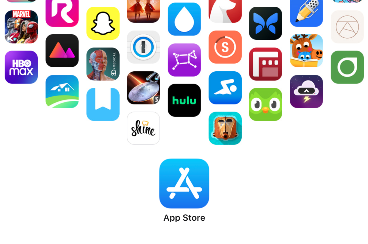 AppStore logo and Apps.
