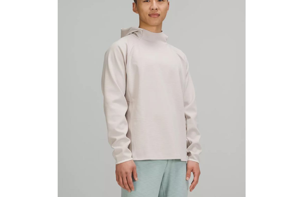 Gridliner fleece hoodie