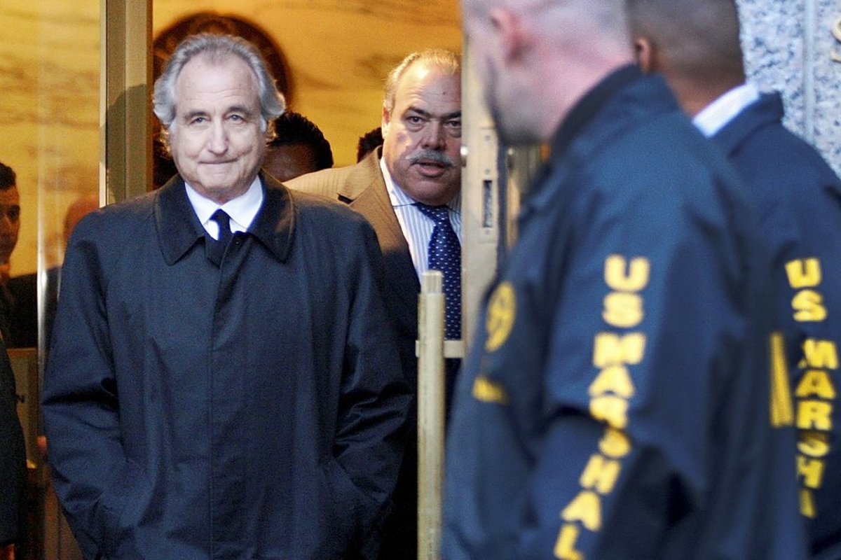 Figure 3: Bernie Madoff admitted that his entire fortune consisted of a mega-elaborate Ponzi scheme.