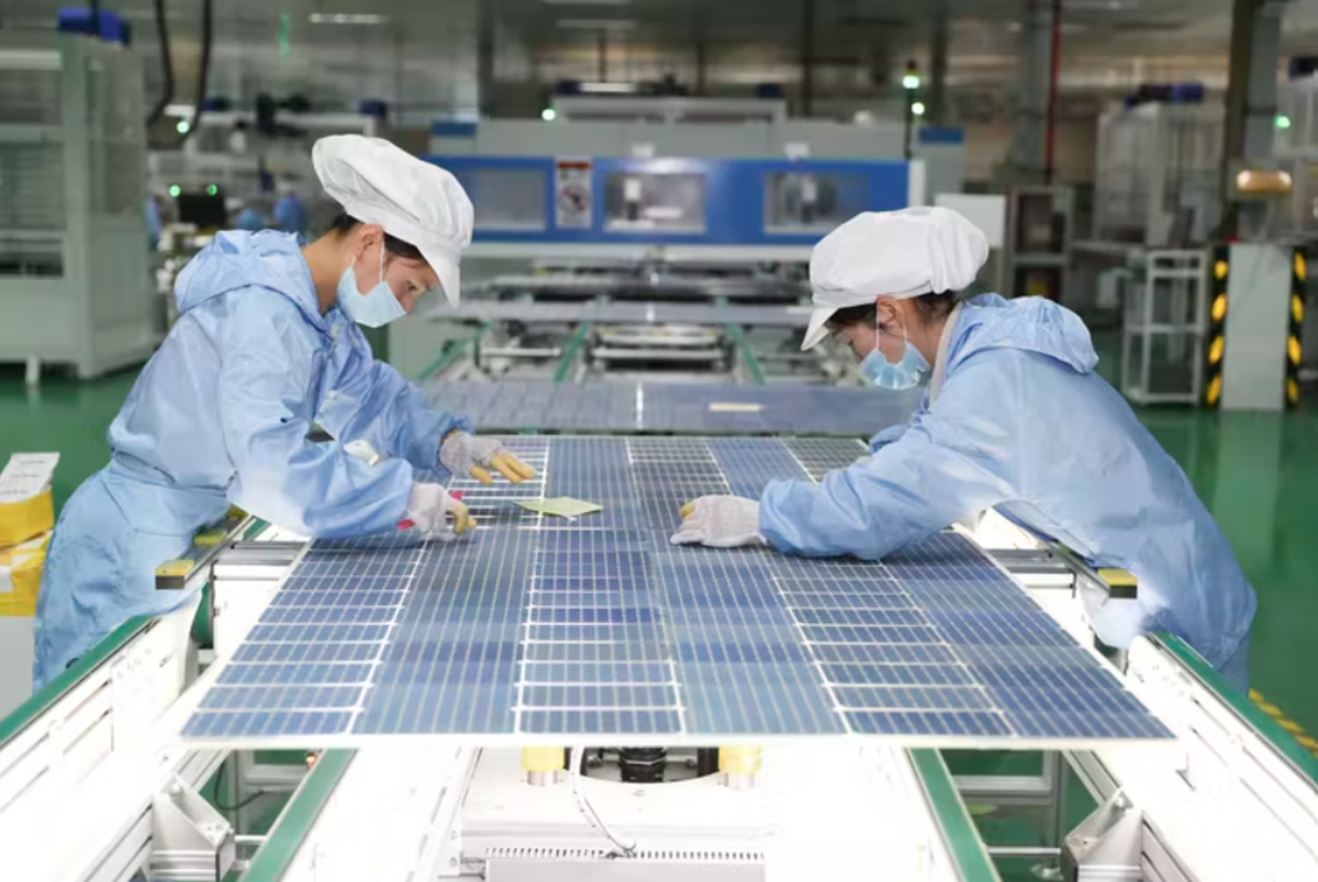 Most solar cells and modules are currently manufactured overseas. Si Wei/VCG via Getty Images
