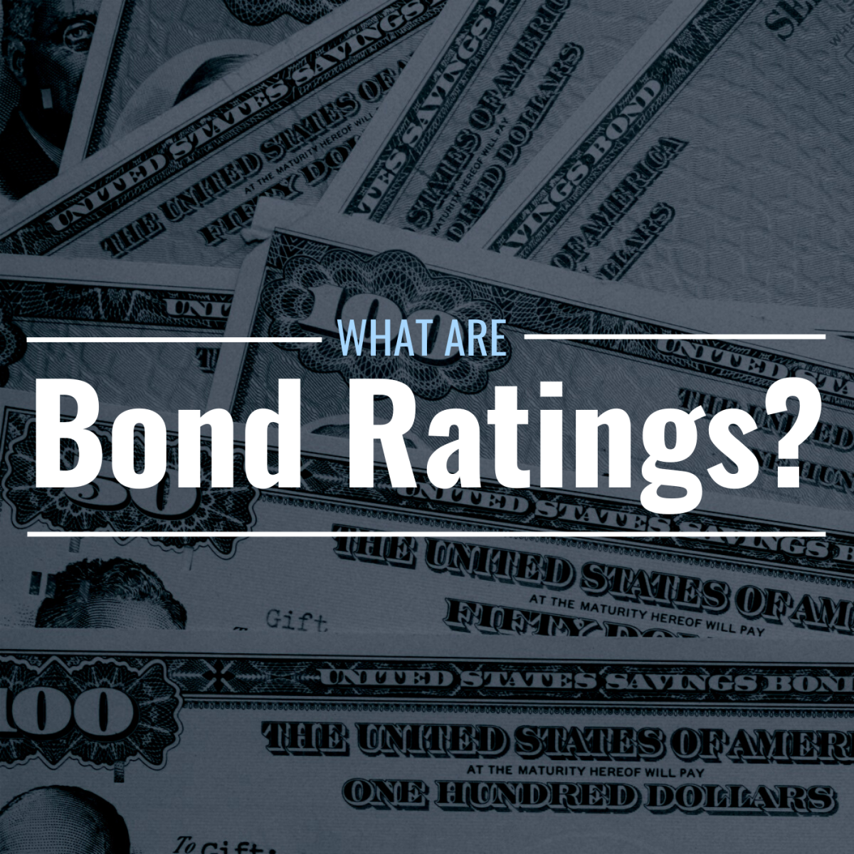Image of bonds with text overlay: "What Are Bond Ratings?"