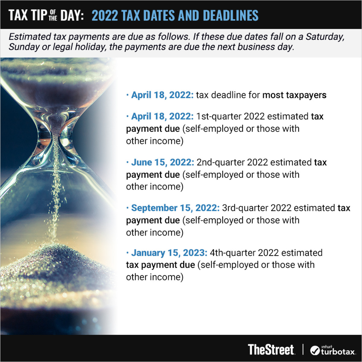 Graphic: 2022 Tax Dates and Deadlines