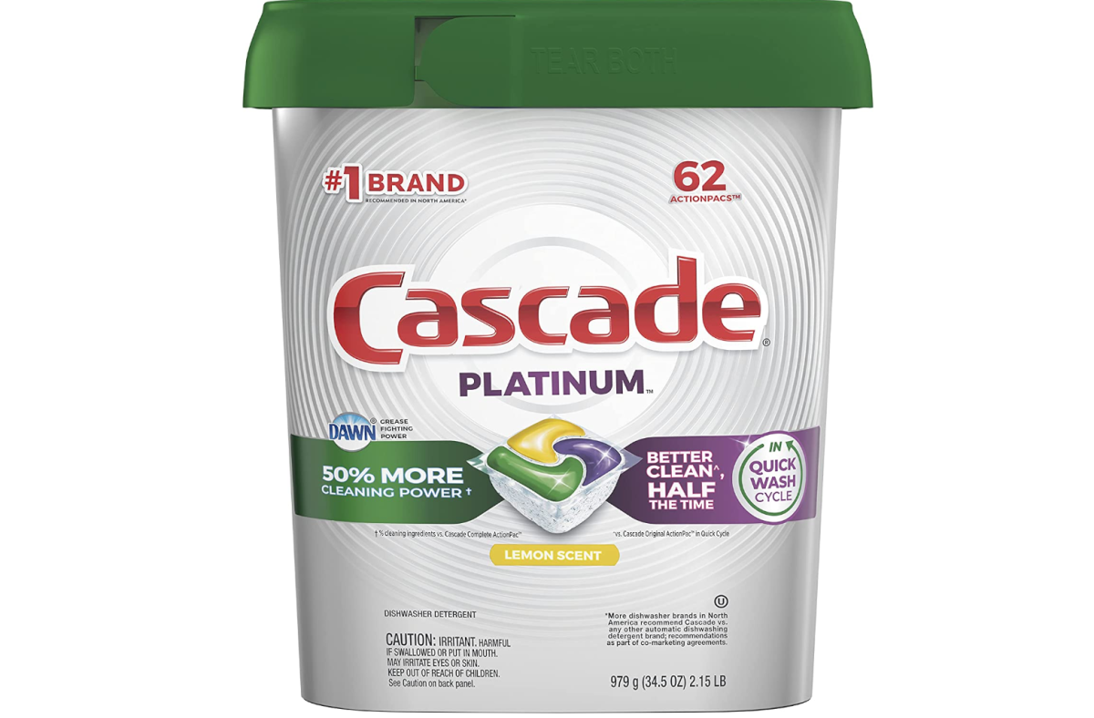 Cascade platinum dish detergent