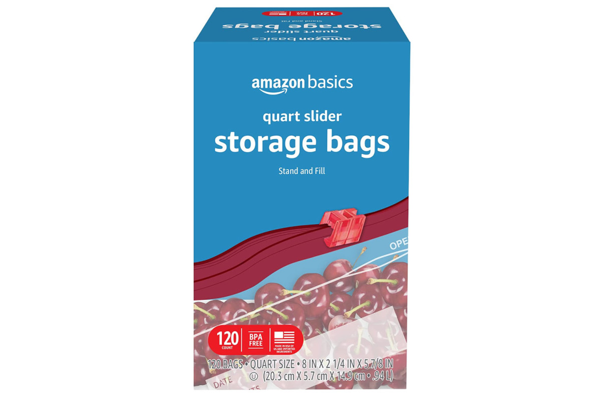 Slider quart storage bags
