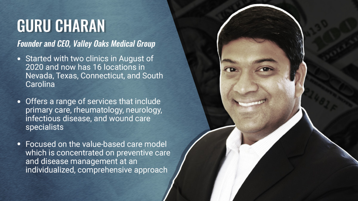 Bio: Guru Charan, Founder, and CEO, Valley Oaks Medical Group