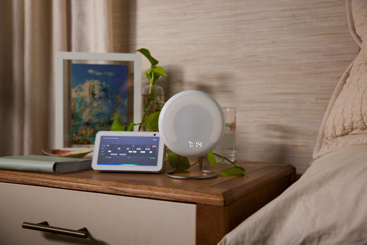 Halo Rise from Amazon is a sleep tracker that lives on a table