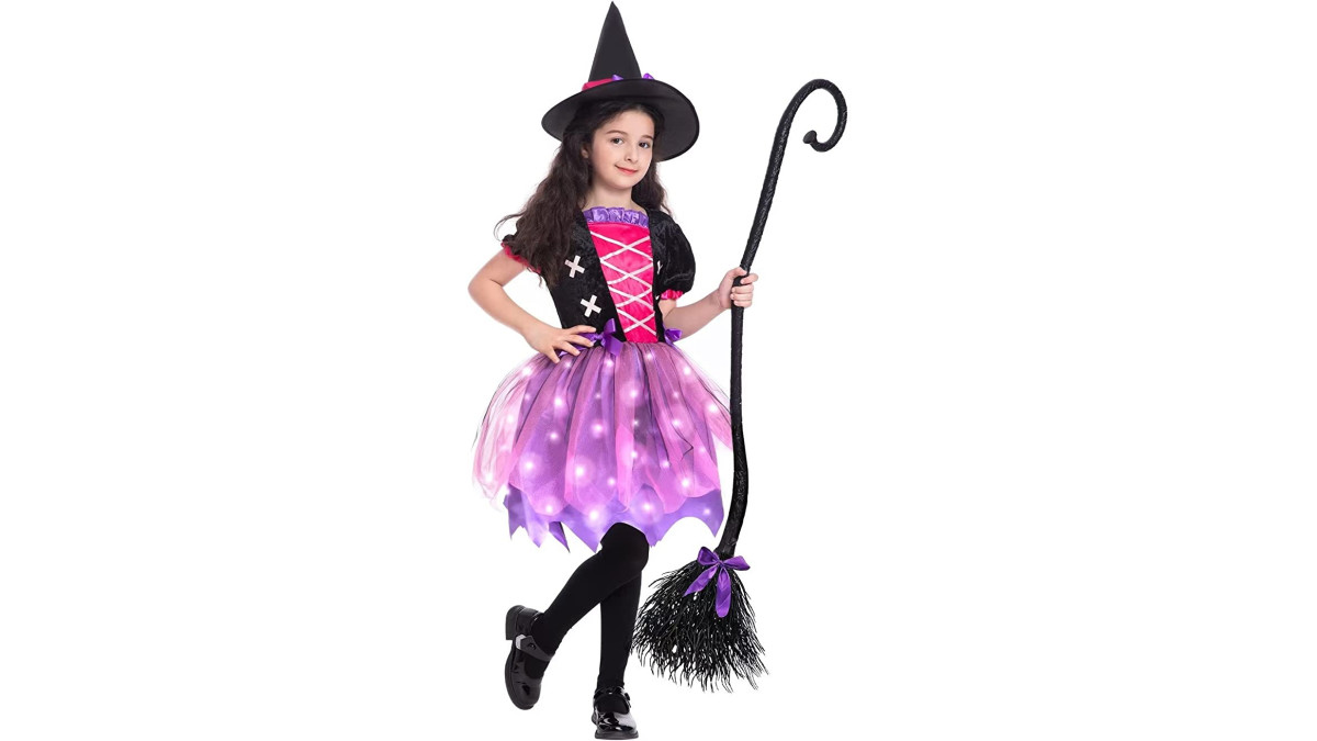 witch halloween costume for kids