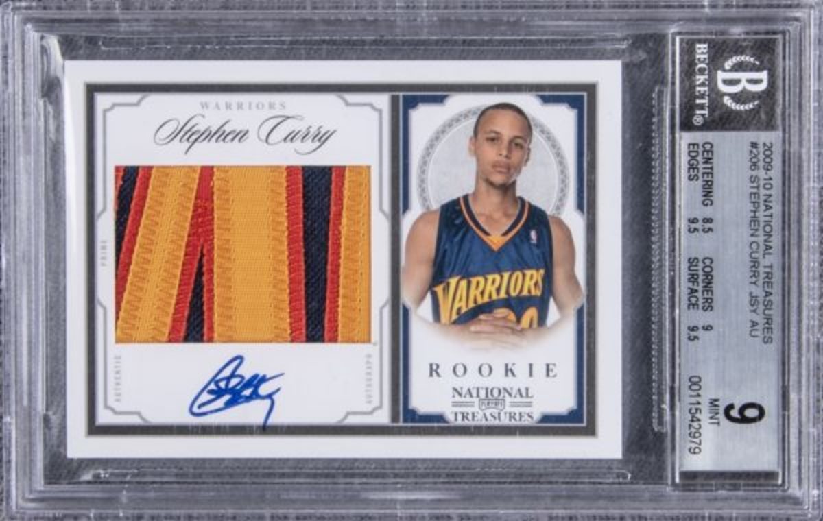 Steph Curry 2009 Panini National Treasures Rookie Patch Autograph card