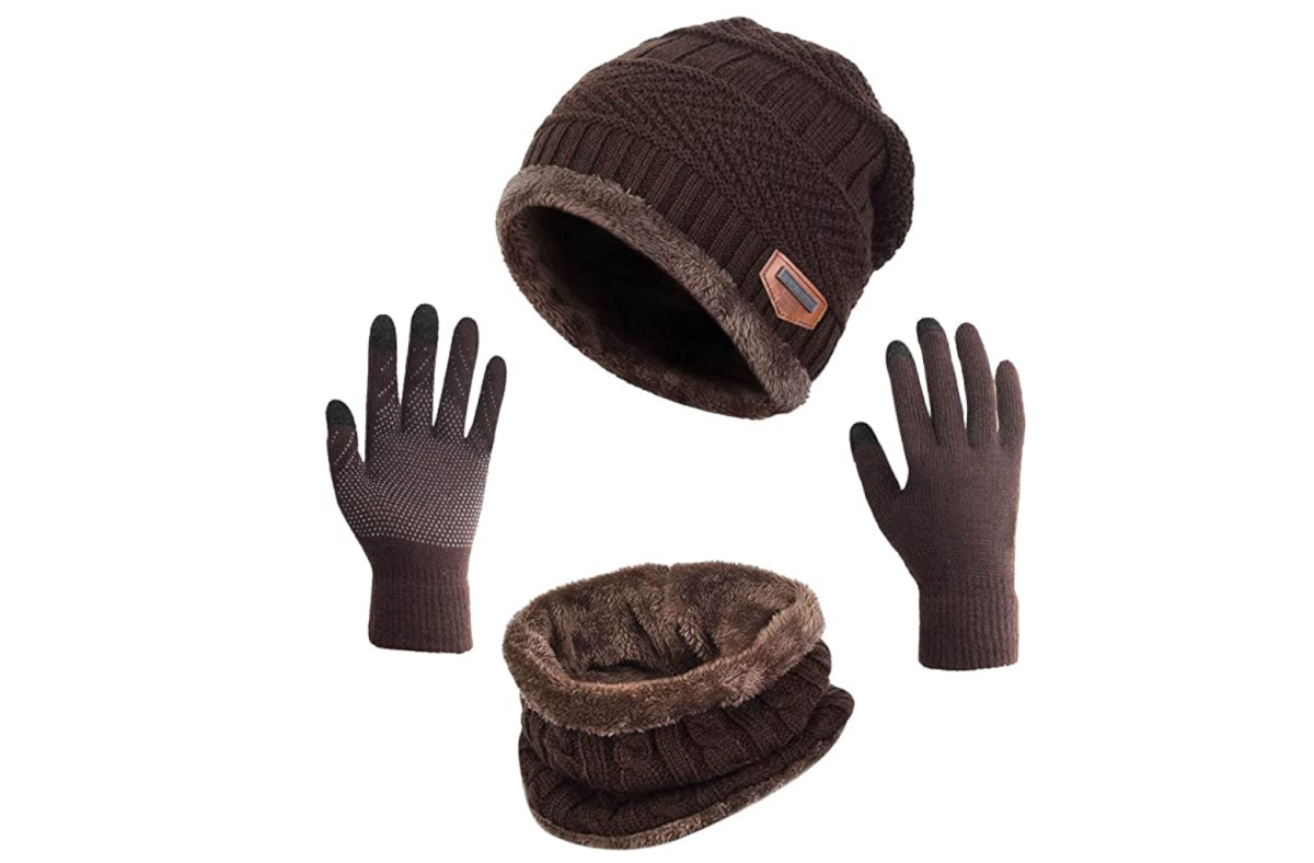Winter hat and gloves set