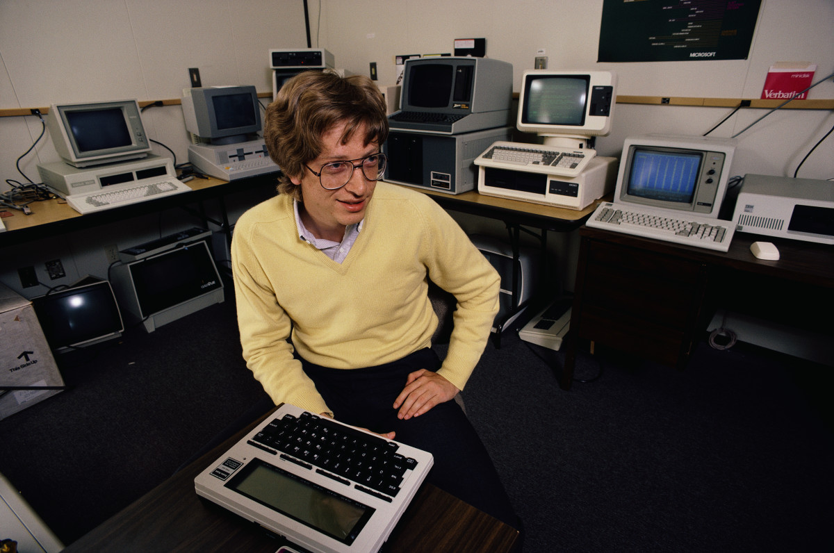 Microsoft Co-Founder Bill Gates in the 1980s