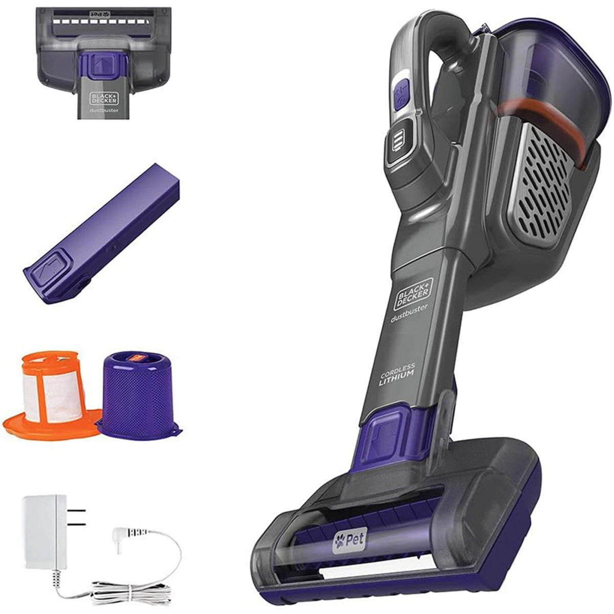 The Black+Decker Dustbuster Furbuster AdvancedClean+ Cordless Handheld Vacuum is on sale right now at Amazon