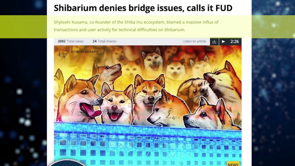 Reports of asset losses, technical difficulties cloud Shiba Inu’s Ethereum  launch