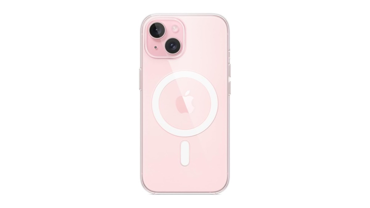 OEM Case iPhone 15 Pro MaxSilicone Light Pink Case w/MagSafe