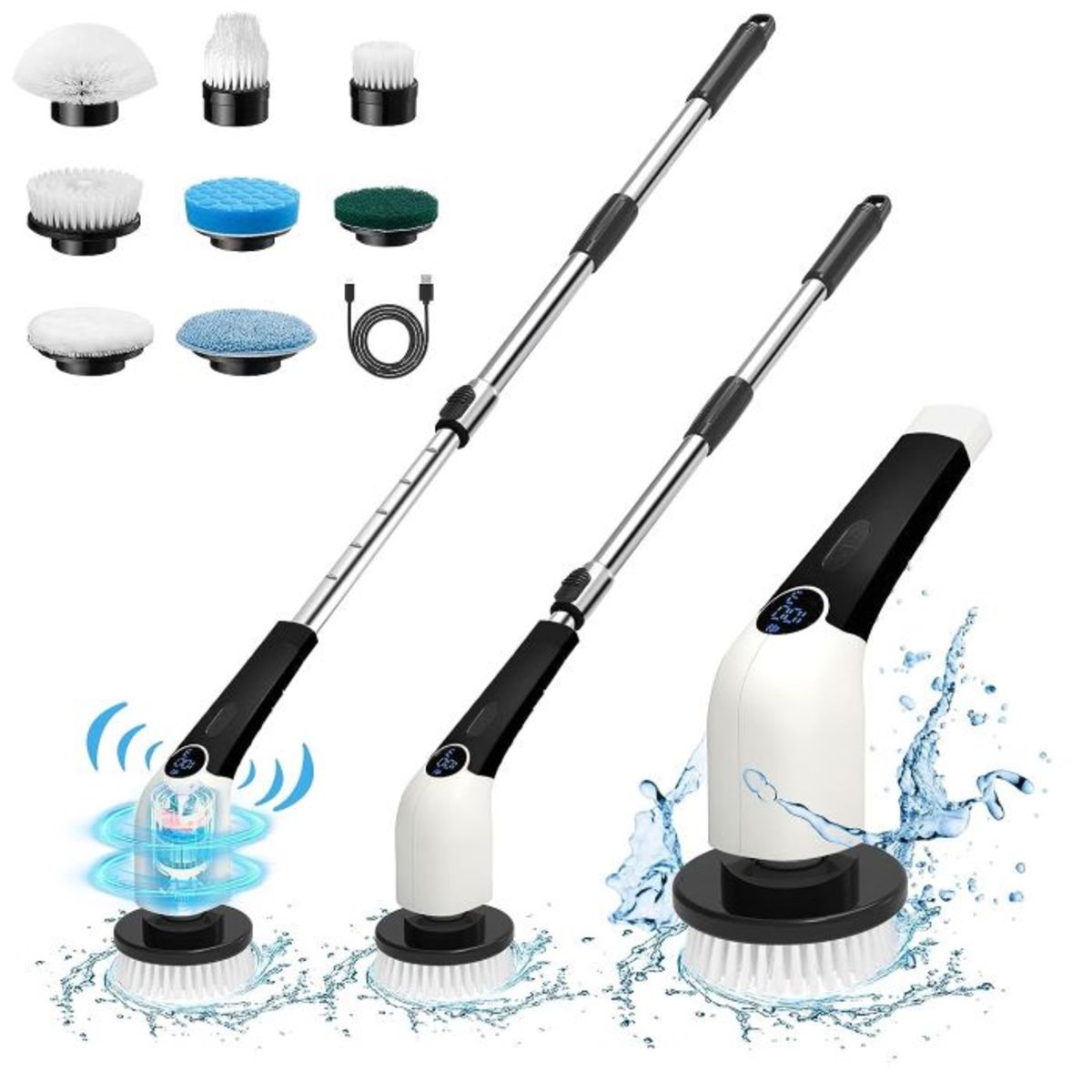 Versatile electric bathroom scrubber for a Perfect Home 