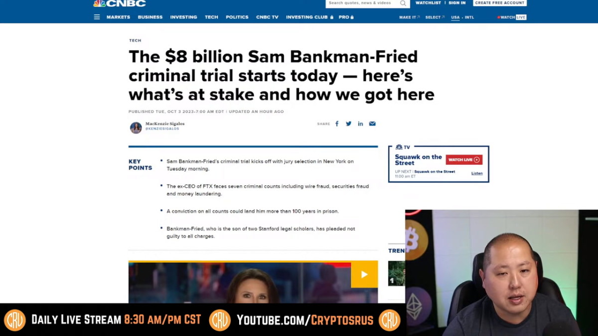 Sam Bankman-Fried, FTX Trial Starts Today
