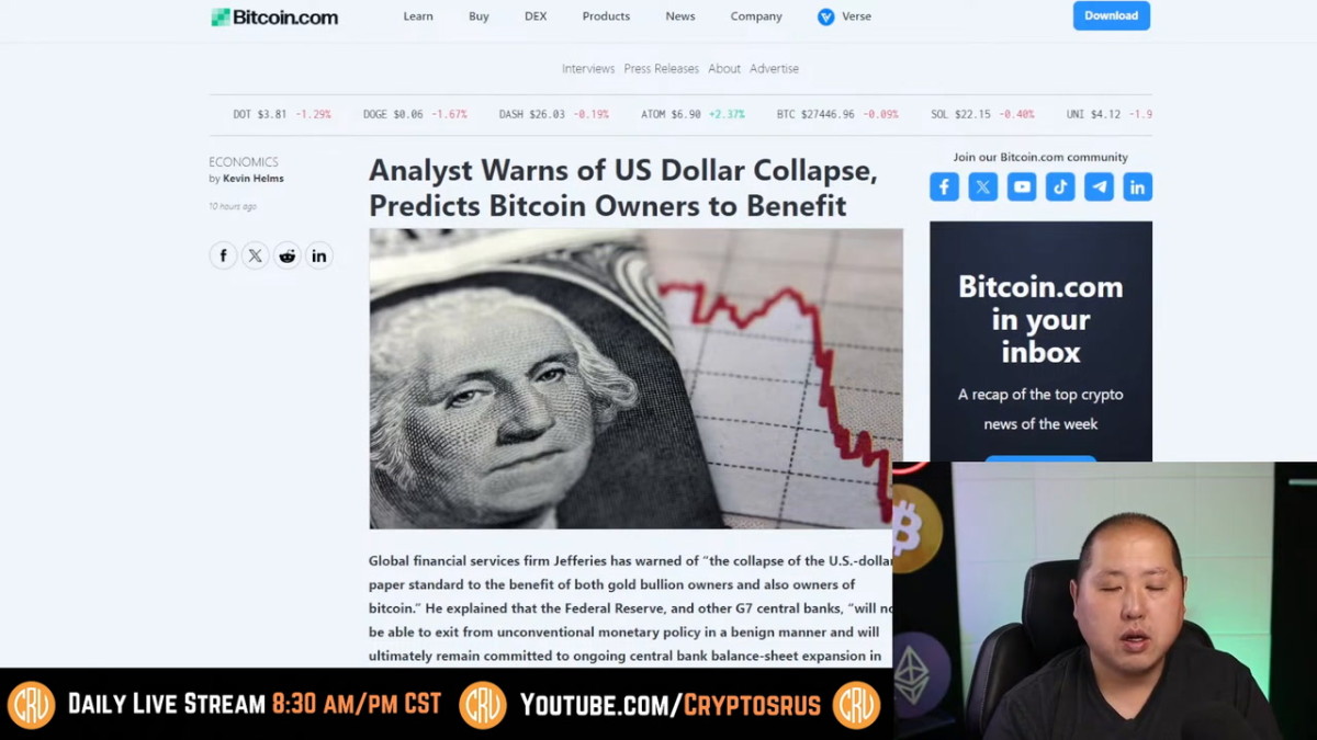 How Bitcoin Holders Are Protected From A USD Collapse