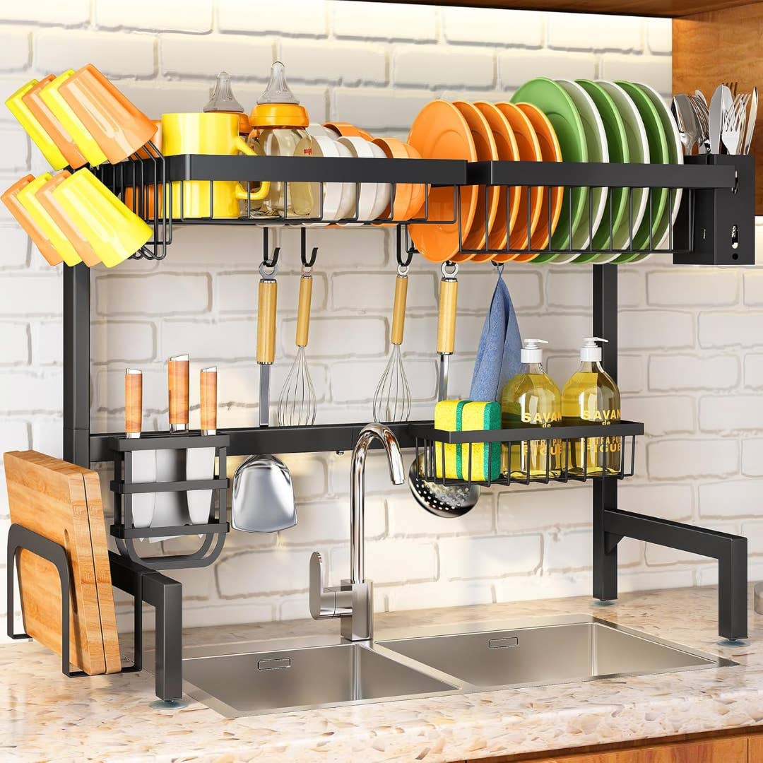 Over Machine Drying Rack Amazon is selling a $40 over-the-sink drying rack for $20 - TheStreet