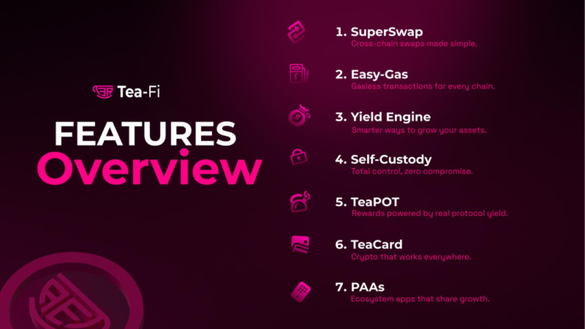 Tea-Fi Redefines DeFi: One SuperApp. Infinite Yield. Powered by $TEA -  TheStreet Crypto: Bitcoin and cryptocurrency news, advice, analysis and more