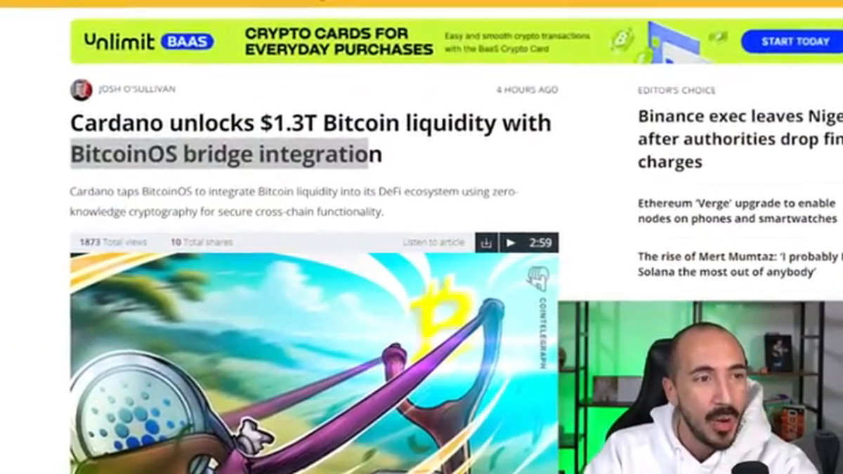 Cardano to SKYROCKET After Adopting Bitcoin Tech (Massive Price Boost!)  [TubeRipper.com]