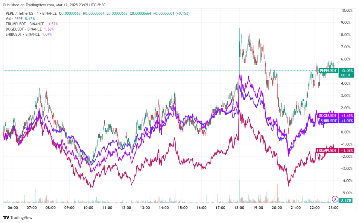 Dogecoin, SHIB, PEPE are hot; Official Trump coin not so much - TheStreet  Crypto: Bitcoin and cryptocurrency news, advice, analysis and more