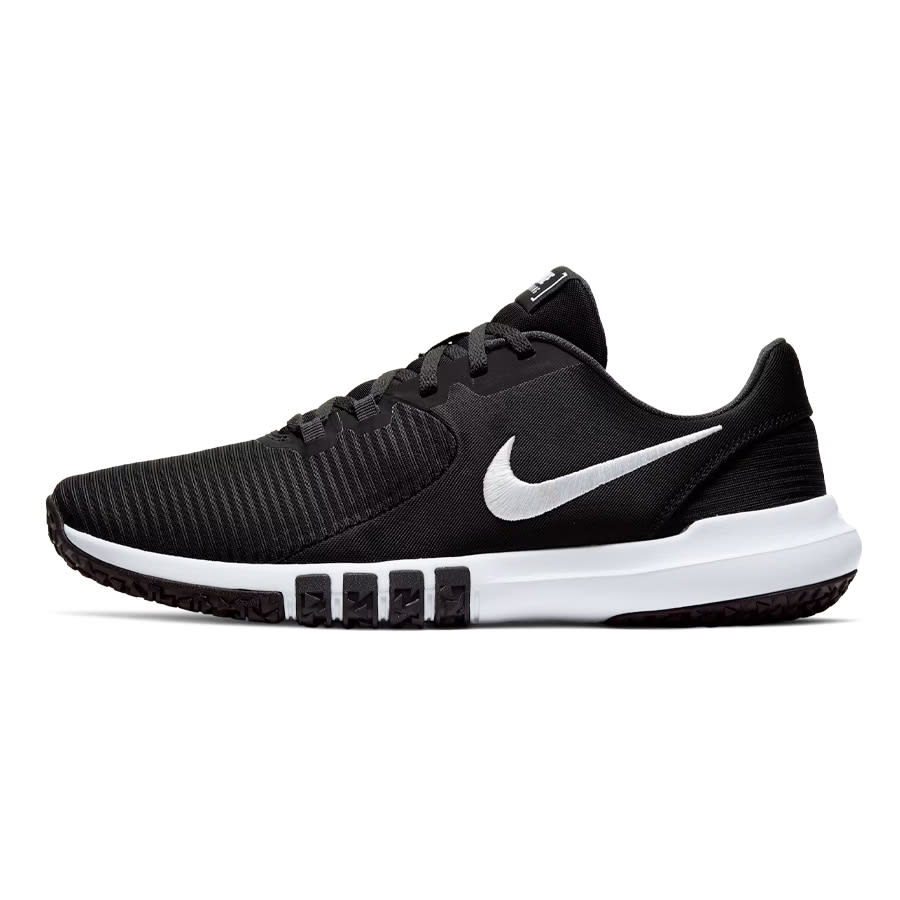 black and white nike workout shoes