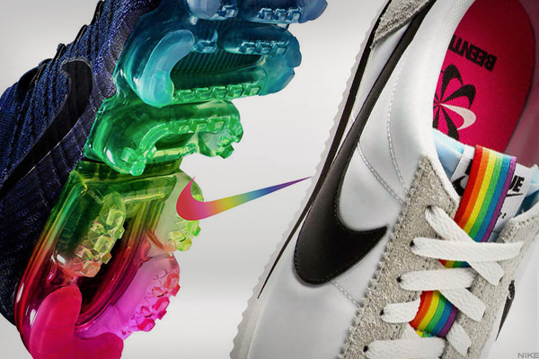 RARE LTD ED NIKE TedX PDX Promo Rainbow ? PRIDE Mens 8  US Womens 9.5 US unisex Nike releases trainer featuring pink triangle for Pride main image 4