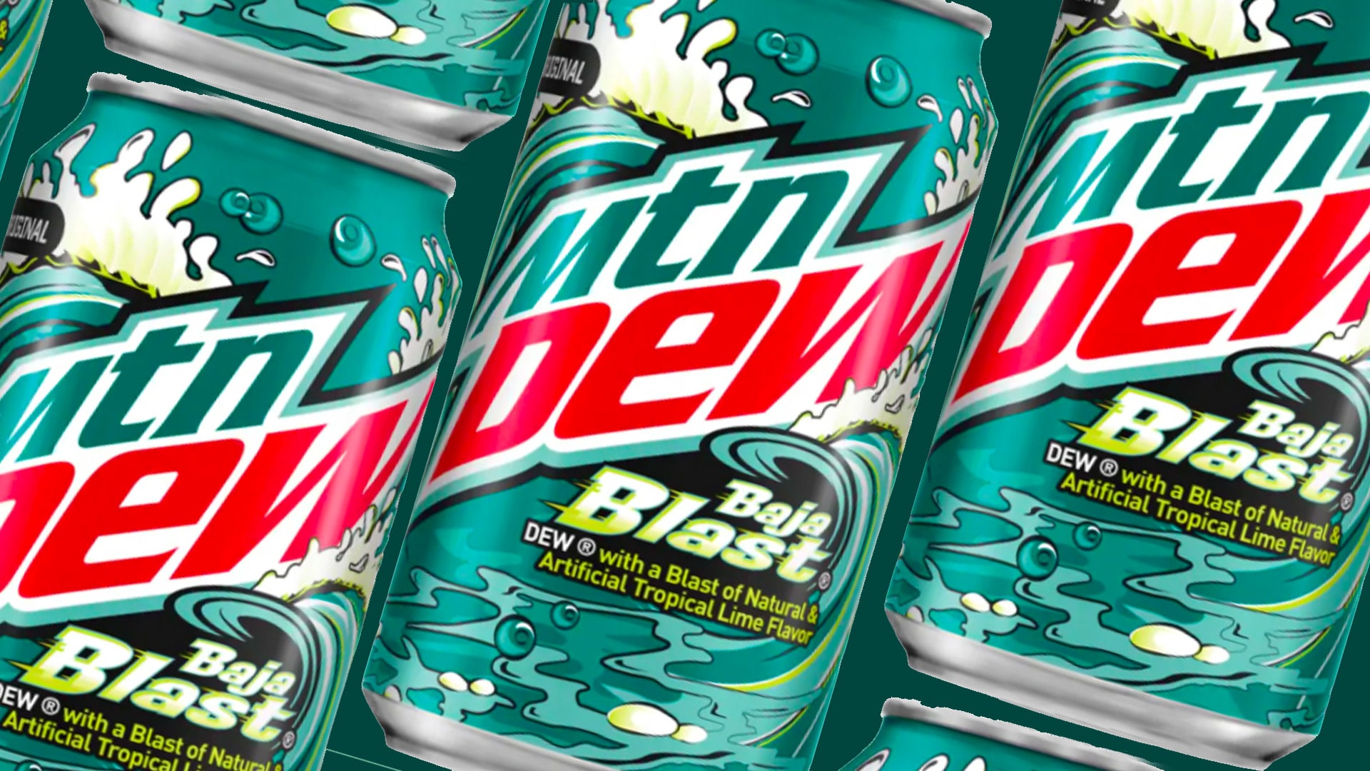 Baja Blast Mountain Dew Drink Lead