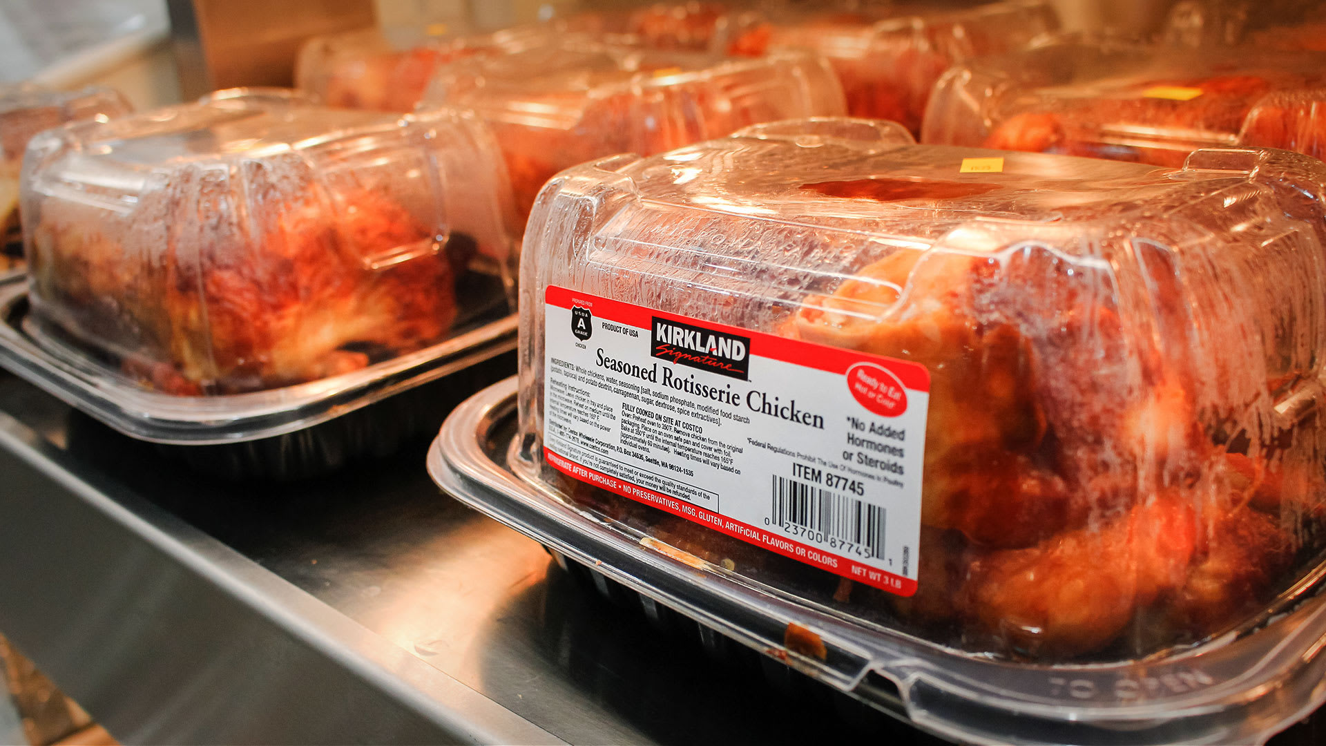 Costco's famous rotisserie chicken.
