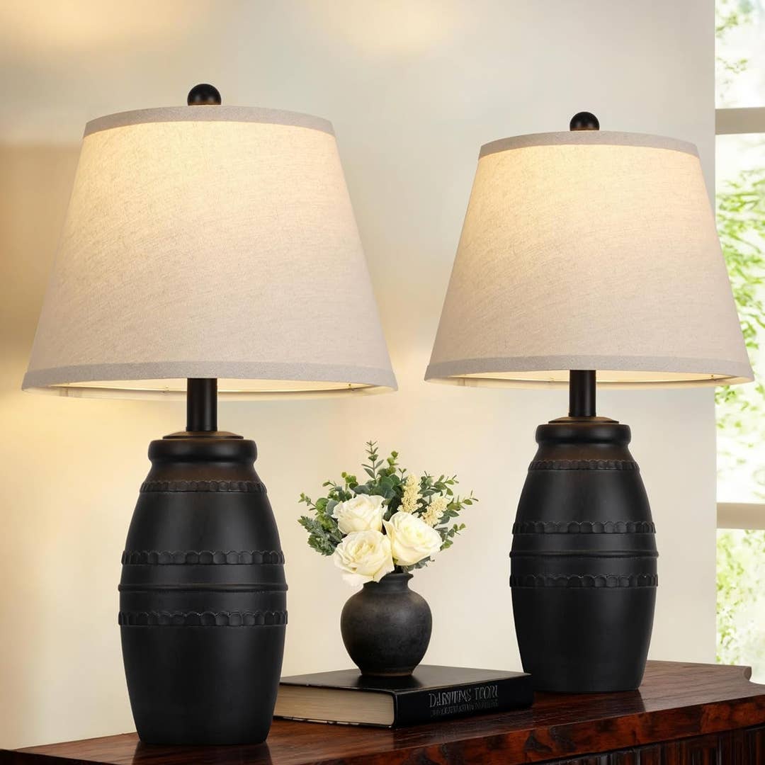 Qimh Farmhouse Table Lamps